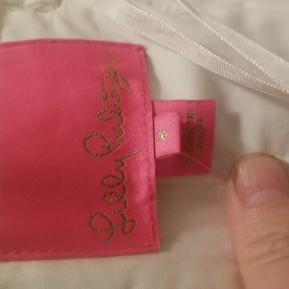 NWT Lilly Pulitzer Strapless Sienna White Lace dress SZ 8 - Picture 8 of 9